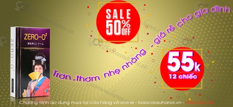 Bao Cao Su Zero O2 Siêu Mỏng Nhật Bản