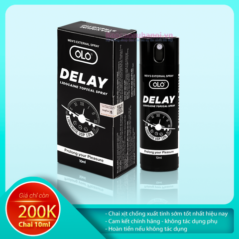 Chai Xịt OLO Delay Lidocaine Spray 10ml Chống Xuất Tinh Sớm Hiệu Quả Nhất