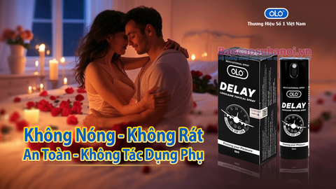 Chai Xịt OLO Delay Lidocaine Spray 10ml Chống Xuất Tinh Sớm Hiệu Quả Nhất