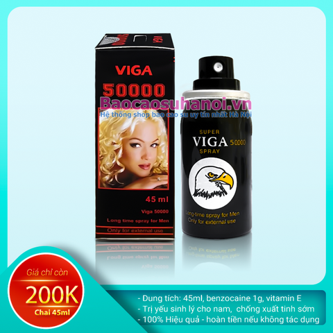 Thuốc Xịt Super Viga Spray 50000 Chống Xuất Tinh Sớm