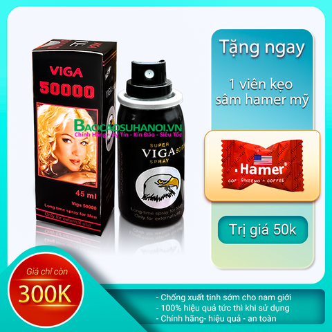 Thuốc Xịt Super Viga Spray 50000 Chống Xuất Tinh Sớm