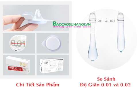Bao Cao Su Sagami Original 0.01 mm ( hộp 5 chiếc )