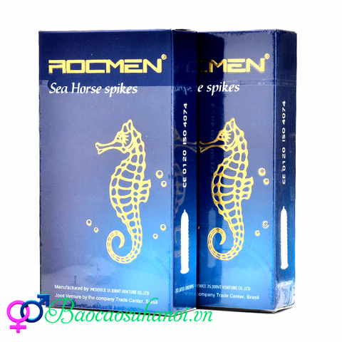 Bao Cao Su Rocmen Sea Horse Spikes Cá Ngựa gân gai