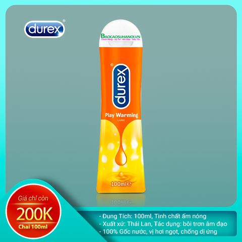 Gel Bôi Trơn Durex Play Warming 100 ml Ấm Nóng