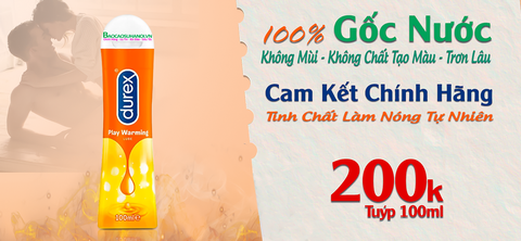 Gel Bôi Trơn Durex Play Warming 100 ml Ấm Nóng