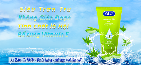Gel Bôi Trơn OLO Original 3 in 1 Massage và oral sex Cao Cấp