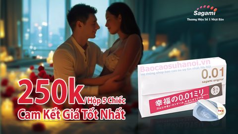 Bao Cao Su Sagami Original 0.01 mm ( hộp 5 chiếc )
