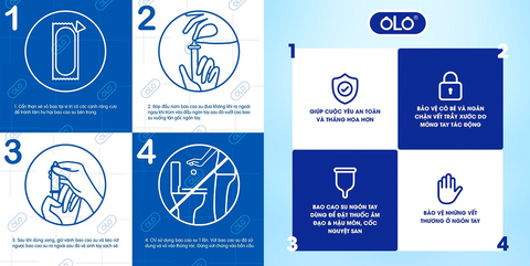 Bao Cao Su Ngón Tay OLO FINGER Hộp 32 Chiếc Cao Cấp