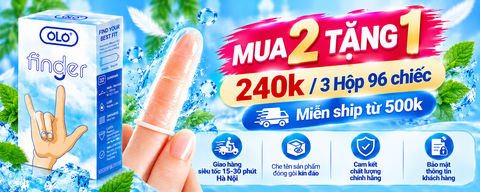Bao Cao Su Ngón Tay OLO FINGER Hộp 32 Chiếc Cao Cấp