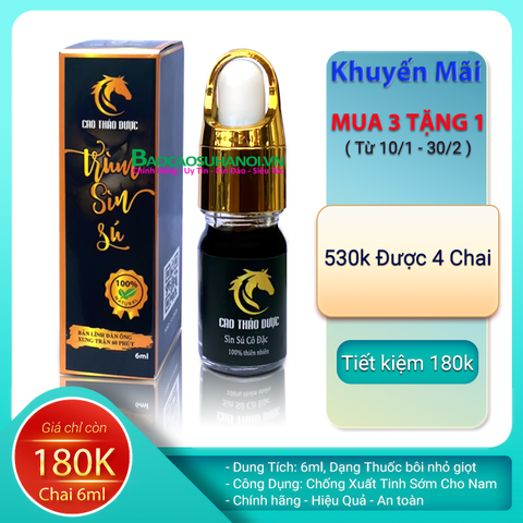 Cao Thảo Dược Trùm Sìn Sú Dạng Nước Bôi Dung Tích 6ml