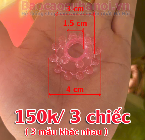 Bộ 3 Vòng Silicon Đeo Dương Vật Có Bi Cho Nam Siêu Mềm, Chống Tuột Mẫu Mới