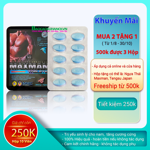 Thuốc Uống Cường Dương Maxman Chính Hãng