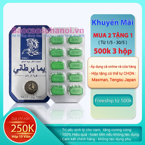 THUỐC CƯỜNG DƯƠNG CON NGỰA CHÍNH HÃNG