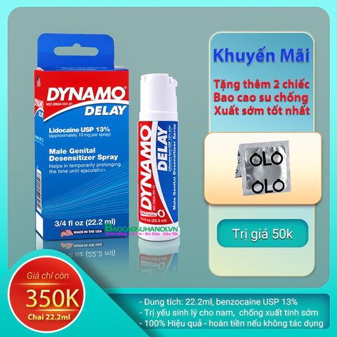 Thuốc Xịt Dynamo Delay Chống Xuất Tinh Sớm