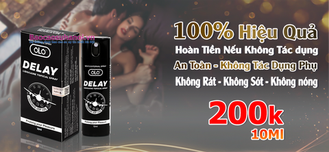 Chai Xịt OLO Delay Lidocaine Spray 10ml Chống Xuất Tinh Sớm Hiệu Quả Nhất