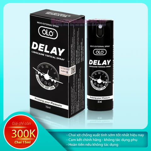 Chai Xịt OLO Delay Lidocaine Spray 15ml Chống Xuất Tinh Sớm Cho Nam Hiệu Quả Nhất