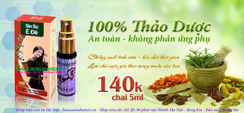Chai Xịt Sìn Sú Ê Đê Dạng Nước 5ml Chống Xuất Sớm Chính Hãng