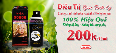 Thuốc Xịt Super Viga Spray 50000 Chống Xuất Tinh Sớm