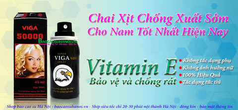 Thuốc Xịt Super Viga Spray 50000 Chống Xuất Tinh Sớm