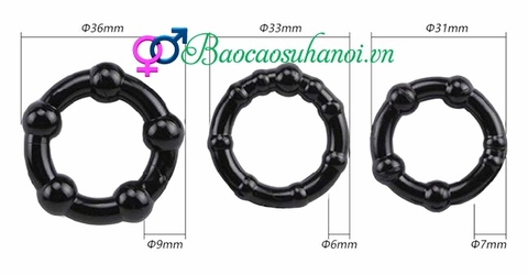 BỘ 3 VÒNG ĐEO DƯƠNG VẬT CHỐNG XUẤT TINH SỚM