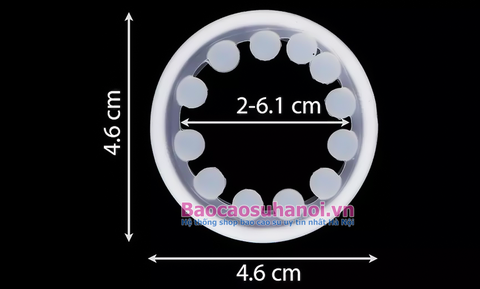 Vòng Silicon Có Bi Màu Trắng Siêu Mềm Chống Tuột