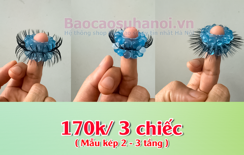 Vòng Lông Ngựa Silicon Màu Xanh 2 Tầng Cho Nam