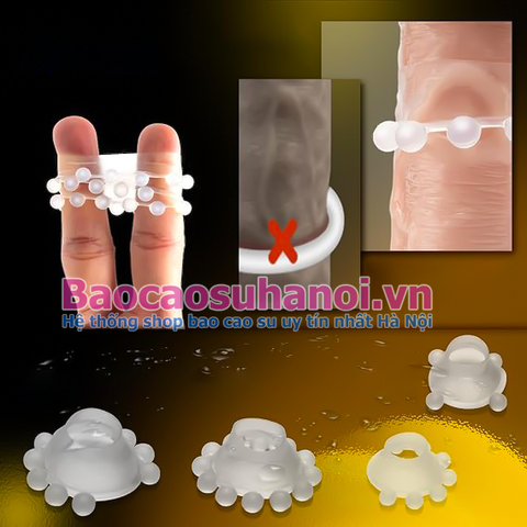 Vòng Silicon Có Bi Màu Trắng Siêu Mềm Chống Tuột