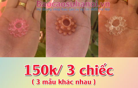 Bộ 3 Vòng Silicon Đeo Dương Vật Có Bi Cho Nam Siêu Mềm, Chống Tuột Mẫu Mới