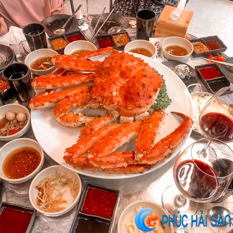 Hấp Sẵn tại nhà - Cua hoàng đế, tôm hùm