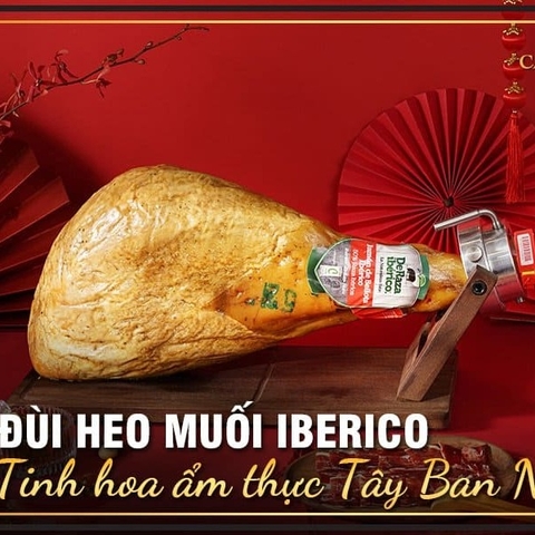 Đùi Sau Có Xương 48 tháng 100%  thuần chủng F1 Iberico DeRaza