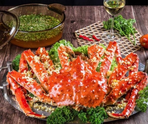 Hấp Sẵn - Cua Hoàng Đế Chế Biến tại nhà