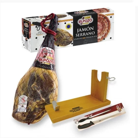 Đùi heo muối Iberico Serano 24 tháng. Đùi sau, Có xương thuần chủng 75%