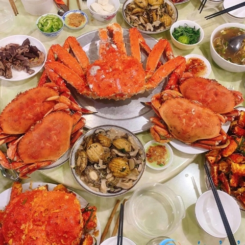 Cua Hoàng Đế Hấp Chín Sẵn