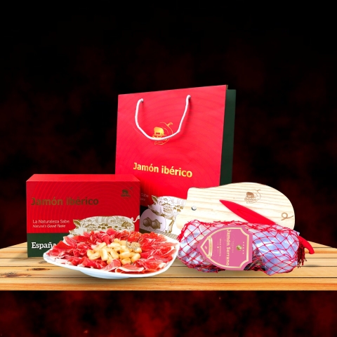 Hộp quà Đùi Sau Iberico Serano 24-36 tháng - 1kg