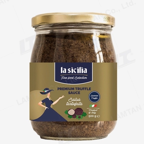 Sốt nấm cục truffle 500g - La Sicilia, Sốt Nấm Truffle Tartufi Morra, Salsa Tartufata 200G, sốt nấm truffle, lọ sốt nấm truffle, sốt nấm truffle nguyên chất
