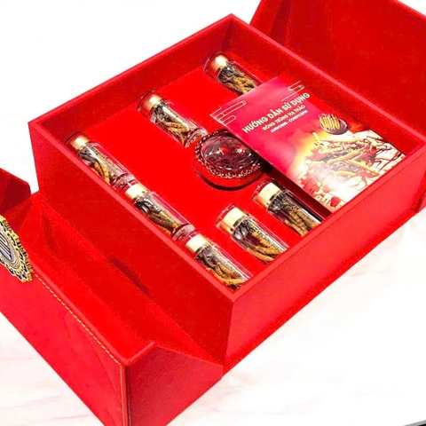 4- Giỏ quà tết- Đông Trùng Hạ Thảo Nakhuc Mắt đỏ Size 50