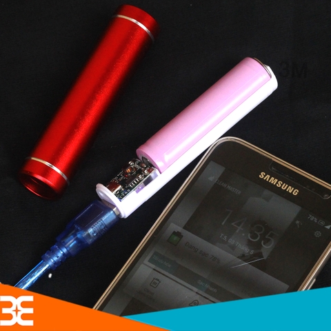 Combo Box Sạc Dự Phòng 1 Cell Vỏ Nhôm và Pin 18650 3,7V 2000mAh Zin ( Đã Test Ngon )