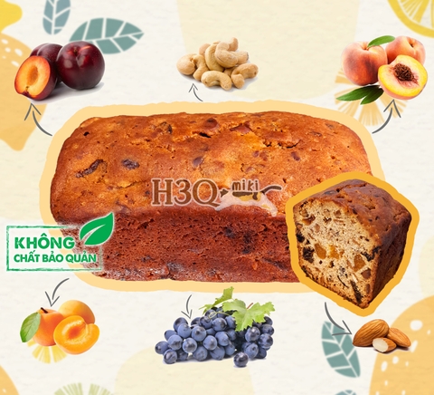 H3Q Miki Fruit Cake 1-Slice Pack | 1/2 | Whole 460g Cake