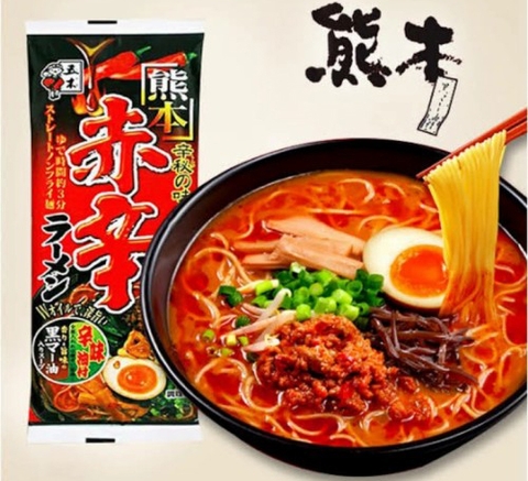 Japanese Spicy Kumamoto Ramen (Chicken & Pork Broth) 120g Pack