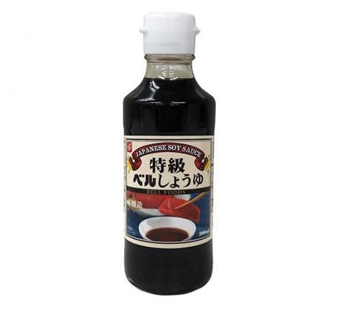 Japanese Bell Soy Sauce 200ml Glass Bottle