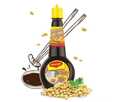 Vietnamese Maggi Naturally Fermented Soy Sauce (Barley Sprouts Added) 200ml Bottle