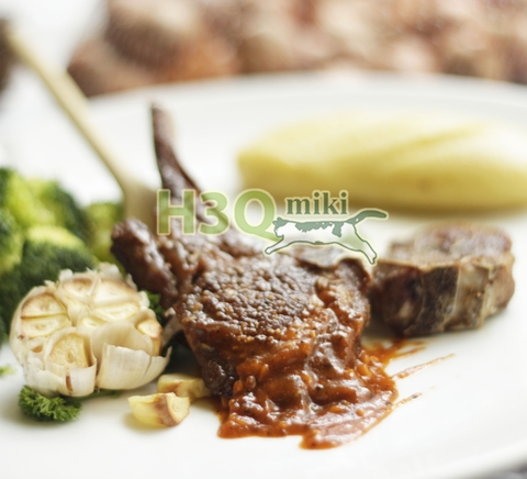 Grilled Australian/New Zealand Lamb Rack With Mashed Potatoes