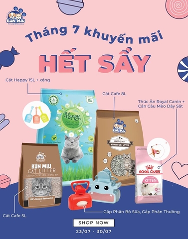 Tháng 7 khuyến mãi hết sẩy