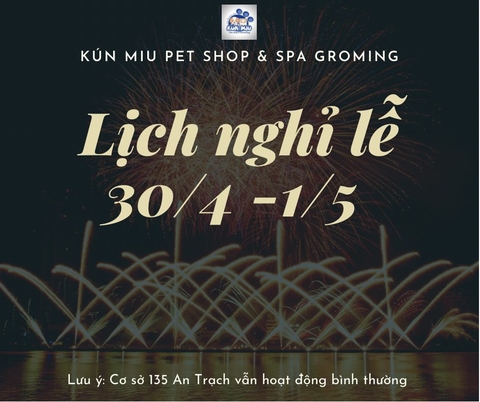 Lịch nghỉ lễ 30/4 - 1/5