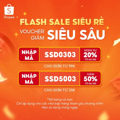 FLASHSALE SIÊU RẺ CÙNG VOUCHER GIẢM SIÊU SÂU