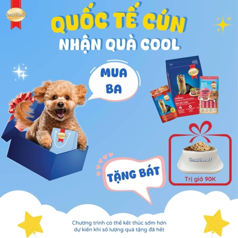 QUỐC TẾ CÚN NHẬN QUÀ COOL CÙNG SMARTHEART