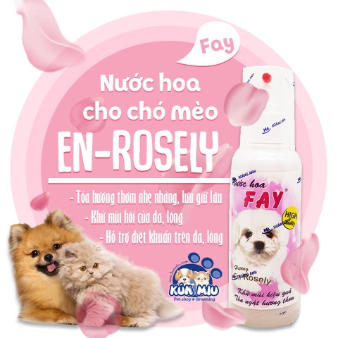 Nước hoa cho chó mèo Fay En-rosely