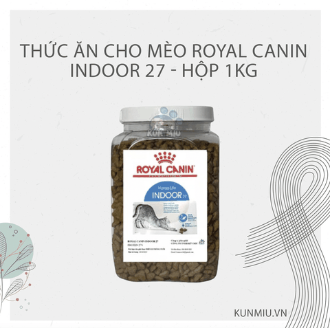 Thức ăn cho mèo Royal Canin Indoor 27 - Hộp 1kg