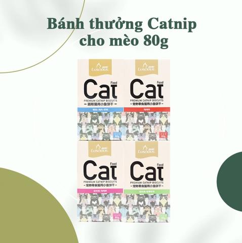 Bánh thưởng Catnip cho mèo 80g