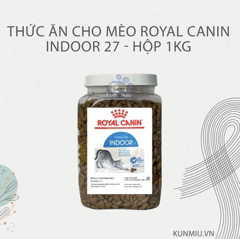 Thức ăn cho mèo Royal Canin Indoor 27 - Hộp 1kg